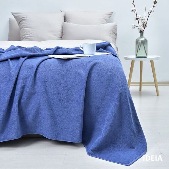 Простынь махровая хлопковая TM IDEIA 150х200 см indigo, фото 1 Простынь махровая хлопковая TM IDEIA 150х200 см indigo, фото 1