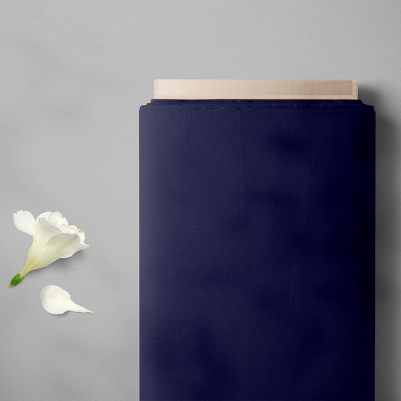 Тканина котон стрейч темно синій, фото 2