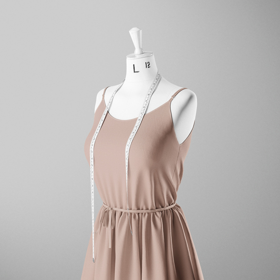 Ткань коттон поплин беж пудра, фото 3