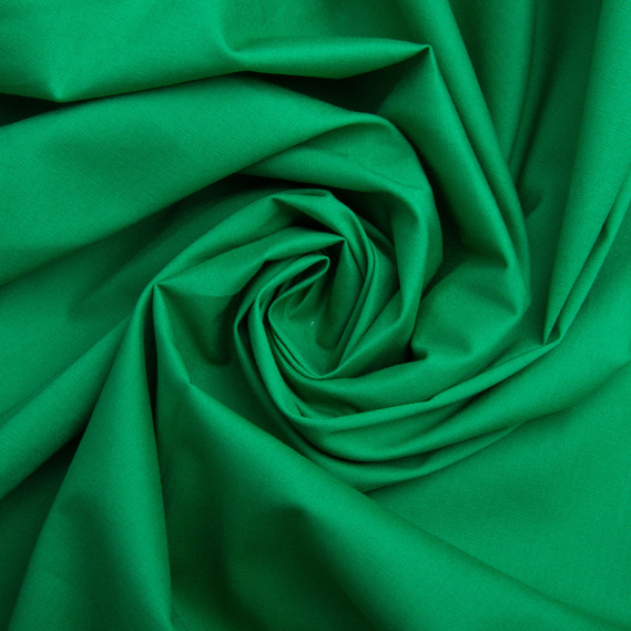 Cotton poplin fabric V-1451 зелений , фото 1