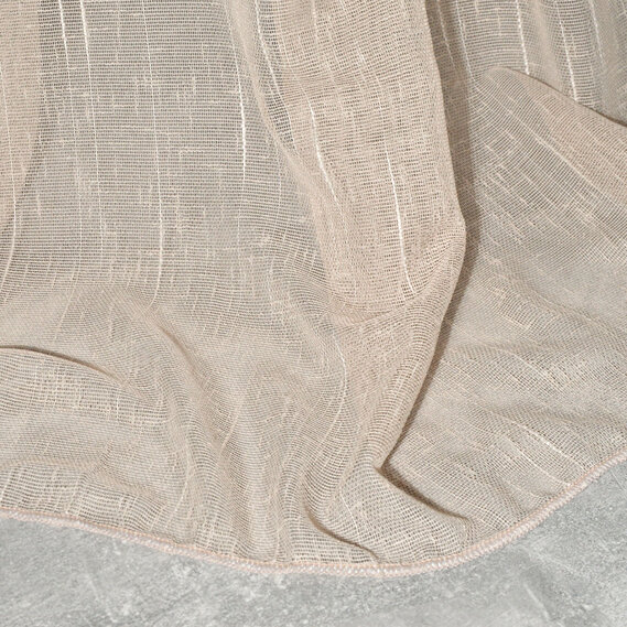 Тюль сітка однотонний Santuk V-104 темний беж, фото 3