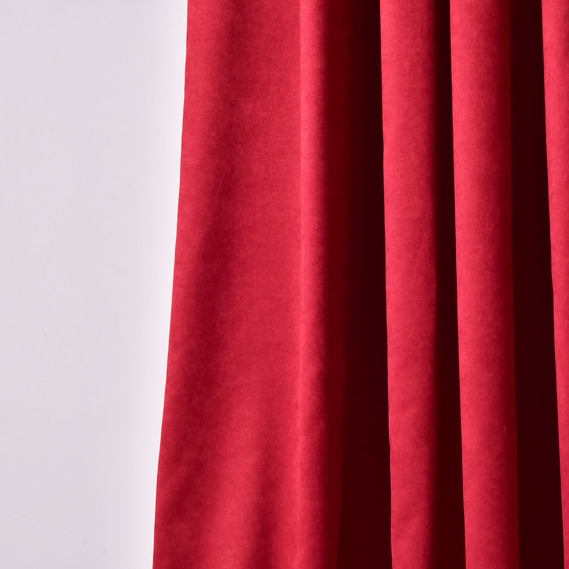 Ткань портьерная однотонная Фонлук Canvas, шторная ткань, ткань для штор, шторы, портьеры, гардины, ткань гардинная V-197 бордо, фото 2