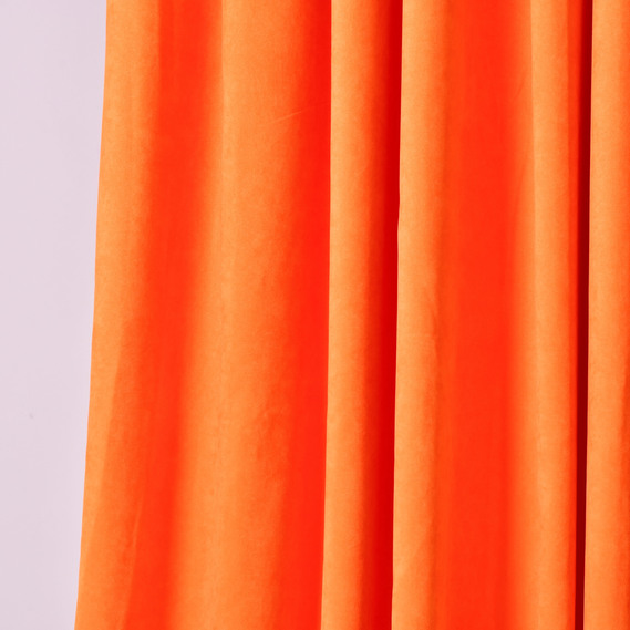 Fabric curtain monophonic Fonluk Canvas V-106 апельсин, фото 2