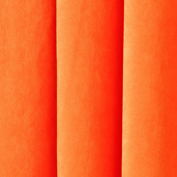 Fabric curtain monophonic Fonluk Canvas V-106 апельсин, фото 3