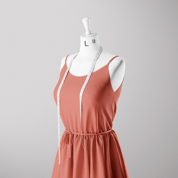 Ткань плательная штапель твил арахіс, фото 3