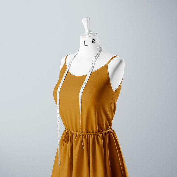 Fabric dress staple карі, фото 3 Fabric dress staple карі, фото 3