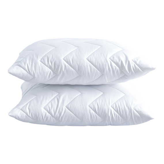 Набор подушек 2 шт 50х70 см акционный из переработанного волокна білий, фото 3