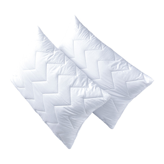 Набор подушек 2 шт 50х70 см акционный из переработанного волокна білий, фото 4