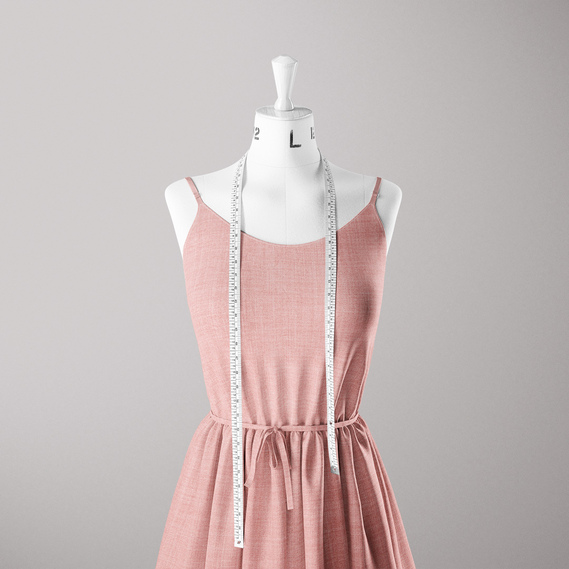 Тканина льон меланж Ілляна одн V-16 арахіс, фото 3