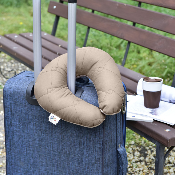 Travel pillow Journey ТМ IDEIA 35х38 см сірий/беж, фото 3