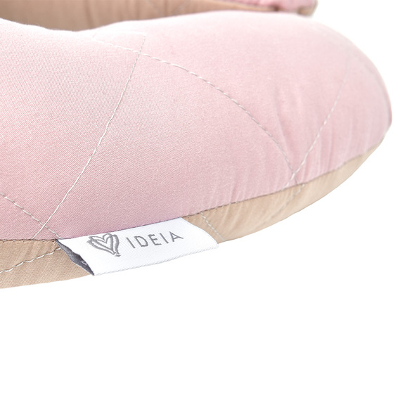 Подушка-рогалик для путешествий Journey ТМ IDEIA 35х38 см пудра/беж, фото 4