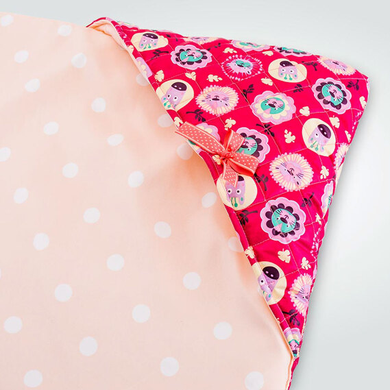 Конверт для прогулянки демісезонний ТM PAPAELLA 100х100 см Лев рожевий, фото 3