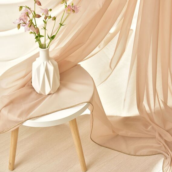 Тюль однотонная Вуаль Silk V-A26 лате, фото 3 Тюль однотонная Вуаль Silk V-A26 лате, фото 3