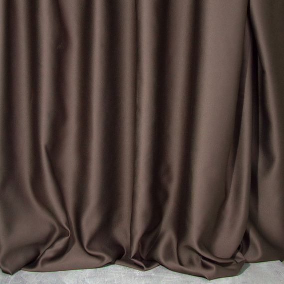 Тканина портьєрна однотонна Блекаут V-55 шоколад, фото 1
