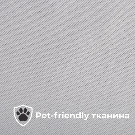 Ткань шторная Блекаут Blackout 300 см 270 гр/м2 портьерная, для штор, шторы, портьеры, эффект затемнения V-19 світлий попіл, фото 5