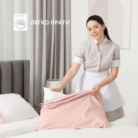 Наволочка чохол захисна Аква Стоп 50x70 см IDEIA дихаюча з блискавкою, непромокальна біла, фото 4