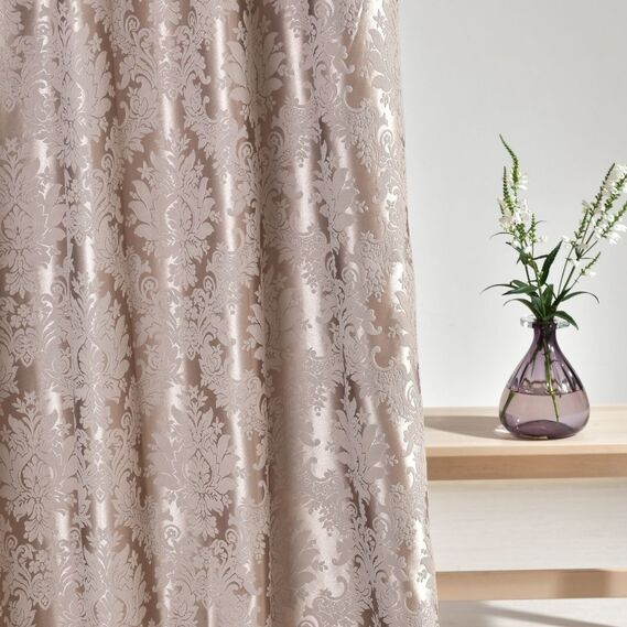 Тканина портьєрна жакардова Артеміда luda-01 V-H0959 візон, фото 3