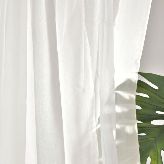 Тюль однотонний батист LEGO V-N01 молоко, фото 3