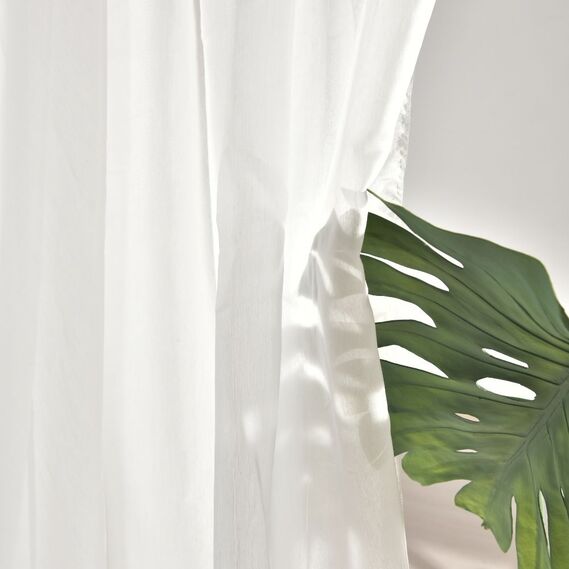 Тюль однотонний батист LEGO V-N01 молоко, фото 4