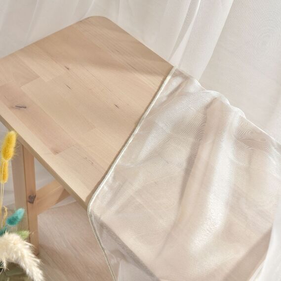 Тюль сетка Leon V-002 молоко, фото 1 Тюль сетка Leon V-002 молоко, фото 1