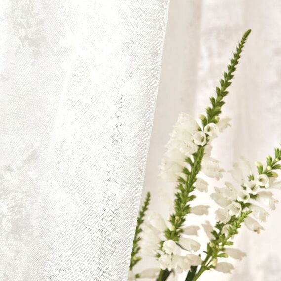 Тюль жакард MELISA мармур V-01 молоко, фото 1 Тюль жакард MELISA мармур V-01 молоко, фото 1