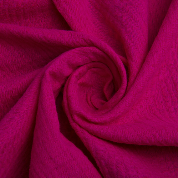 Cotton fabric Muslin for dresses, blouses, skirts малина, фото 1