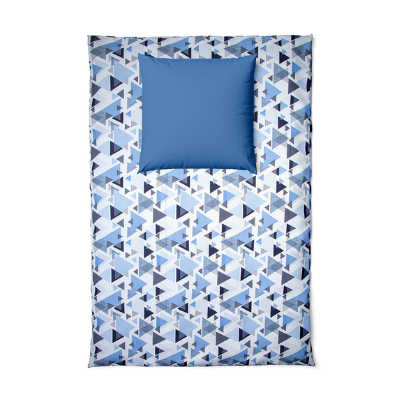 Ткань бязь ранфорс для постельного белья 2,4 м V-6 23907 14 абстракція денім чорна, фото 3