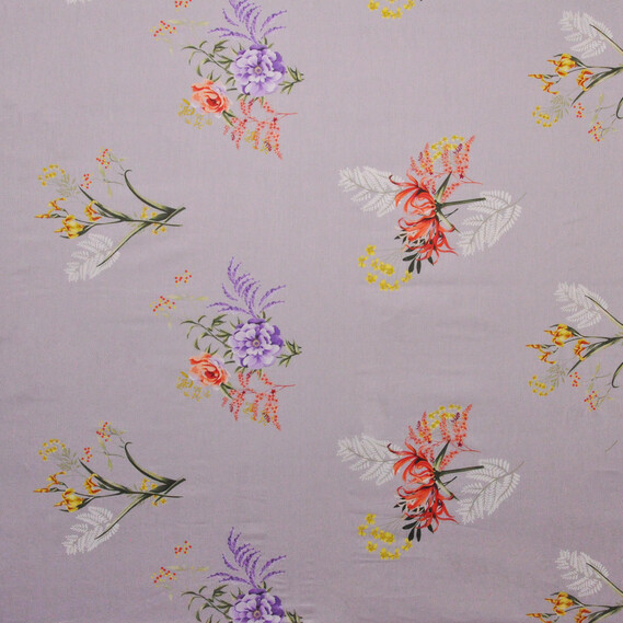 Ткань хлопок сатин для постельного белья, натуральная ткань, постельное белье, 120 гр/м2 S-096A Етюд світло сірий, фото 3