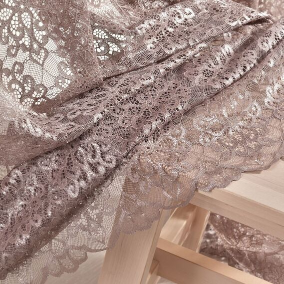 Тюль жакард Камелія V-H1917 кава, фото 7 Тюль жакард Камелія V-H1917 кава, фото 7