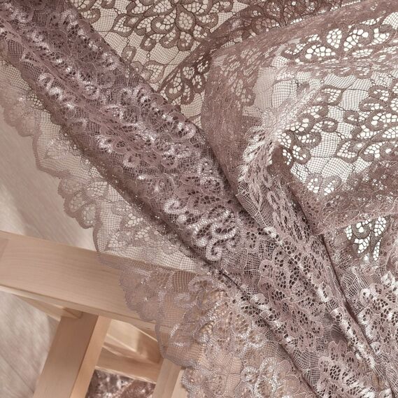 Тюль жакард Камелія V-H1917 кава, фото 8 Тюль жакард Камелія V-H1917 кава, фото 8