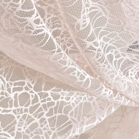 Тюль жаккард Джена  V-P4238 пудра, фото 3 Тюль жаккард Джена  V-P4238 пудра, фото 3