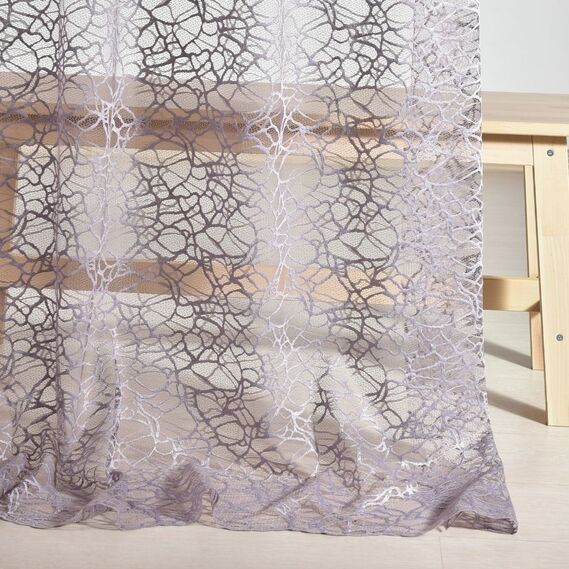 Тюль жаккард Джена  V-G1446 сіра, фото 2 Тюль жаккард Джена  V-G1446 сіра, фото 2