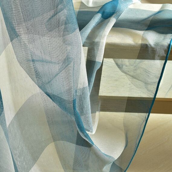 Тюль мішковина Квадрат V-07 мор хвиля, фото 3 Тюль мішковина Квадрат V-07 мор хвиля, фото 3