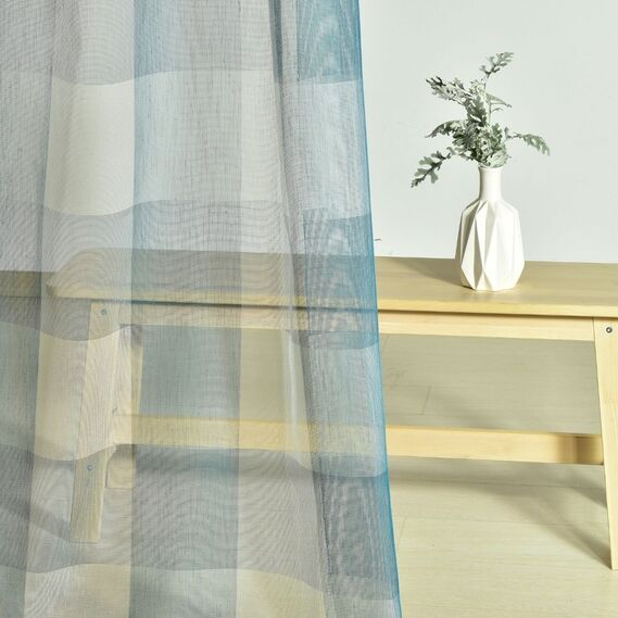 Тюль мішковина Квадрат V-07 мор хвиля, фото 5 Тюль мішковина Квадрат V-07 мор хвиля, фото 5