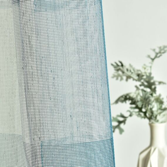 Тюль мішковина Квадрат V-07 мор хвиля, фото 7 Тюль мішковина Квадрат V-07 мор хвиля, фото 7