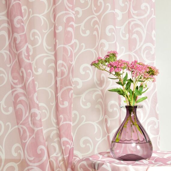 Тюль-вуаль ЗАВИТОК V-23 пудра, фото 4 Тюль-вуаль ЗАВИТОК V-23 пудра, фото 4