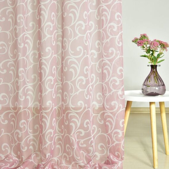 Тюль-вуаль ЗАВИТОК V-23 пудра, фото 5 Тюль-вуаль ЗАВИТОК V-23 пудра, фото 5