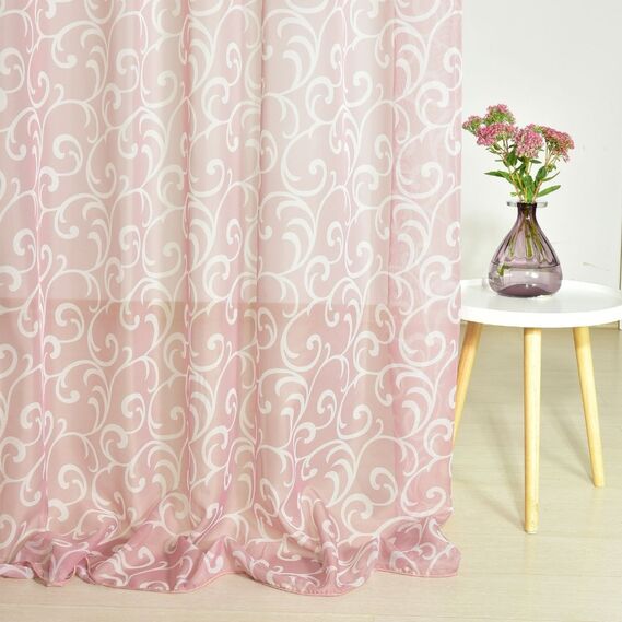 Тюль-вуаль ЗАВИТОК V-23 пудра, фото 6 Тюль-вуаль ЗАВИТОК V-23 пудра, фото 6