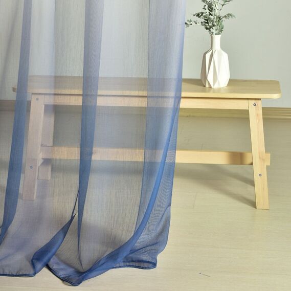 Тюль батист Деграде V-8 синя, фото 5