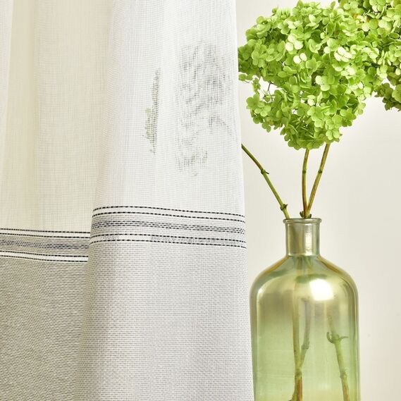 Тюль набивной рогожка Mathis V-109 сіра, фото 4 Тюль набивной рогожка Mathis V-109 сіра, фото 4