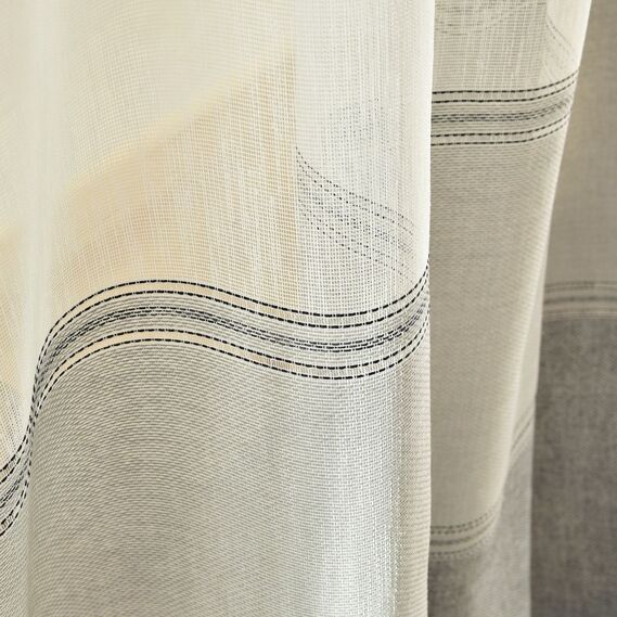 Тюль набивной рогожка Mathis V-109 сіра, фото 5 Тюль набивной рогожка Mathis V-109 сіра, фото 5