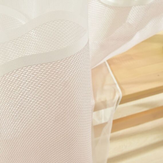 Тюль набивной рогожка Ayda V-105 пудра, фото 7 Тюль набивной рогожка Ayda V-105 пудра, фото 7