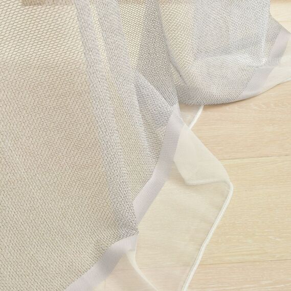 Тюль набивной рогожка Ayda V-110 сіра, фото 3 Тюль набивной рогожка Ayda V-110 сіра, фото 3