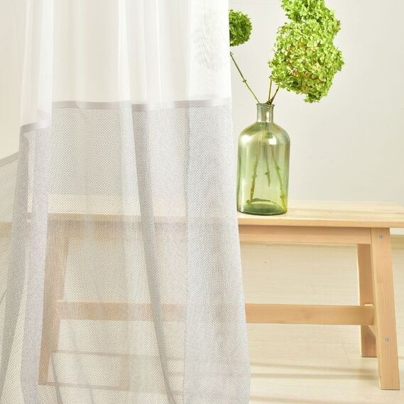 Тюль набивной рогожка Ayda V-110 сіра, фото 4 Тюль набивной рогожка Ayda V-110 сіра, фото 4