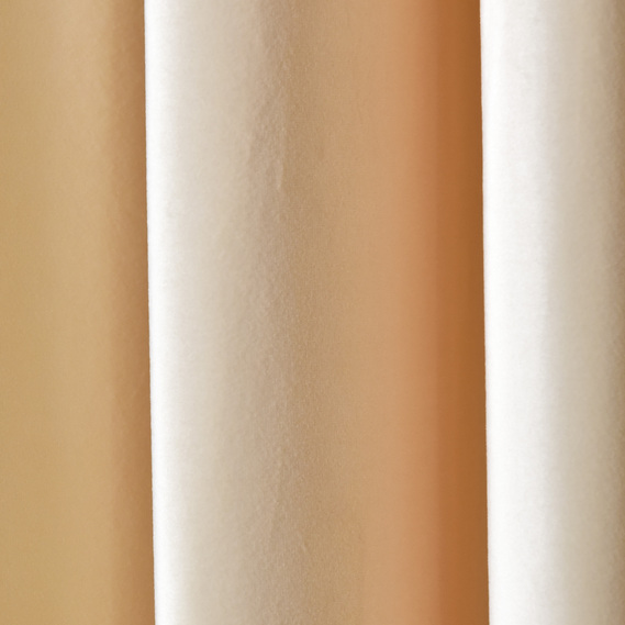 Тканина портьєрна однотонна Бархат, 295 см, 365 гр/м2, шторна тканина, тканина для штор, штори, портьєри, гардіни, тканина для гардин V-32 ваниль, фото 2