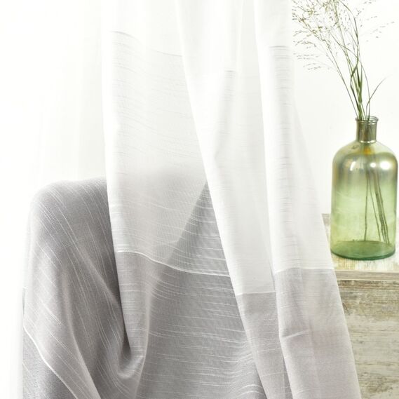 Тюль набивний рогожка Orest V-01 сіра, фото 1 Тюль набивний рогожка Orest V-01 сіра, фото 1