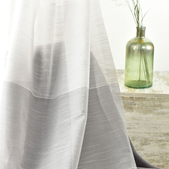 Тюль набивний рогожка Orest V-01 сіра, фото 2 Тюль набивний рогожка Orest V-01 сіра, фото 2