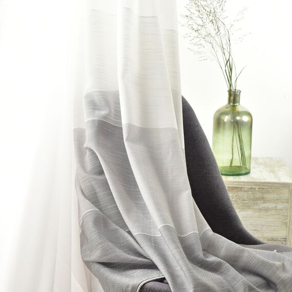 Тюль набивний рогожка Orest V-01 сіра, фото 5 Тюль набивний рогожка Orest V-01 сіра, фото 5