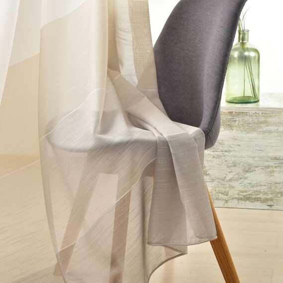 Тюль набивний рогожка Orest V-02 беж, фото 1 Тюль набивний рогожка Orest V-02 беж, фото 1