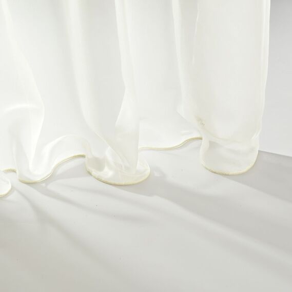 Органза шелк Блеск V-1011 молоко, фото 2 Органза шелк Блеск V-1011 молоко, фото 2